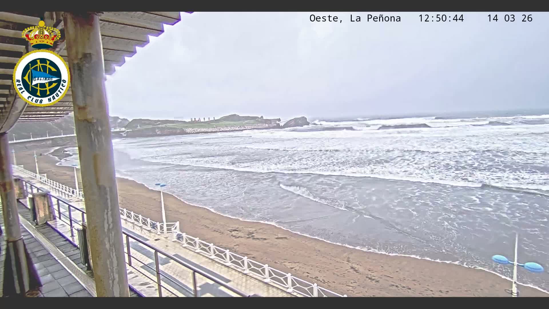 West Playa de Salinas Beach Live Cam - Avilés, Asturias, Spain