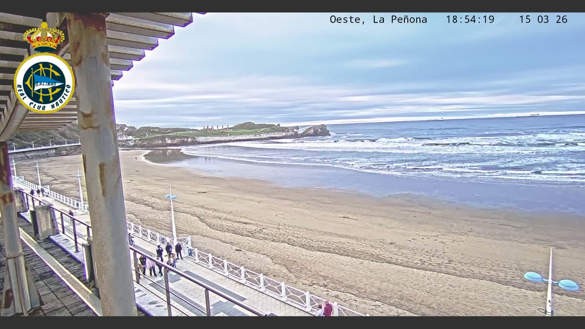West Playa de Salinas Beach Live Cam - Avilés, Asturias, Spain