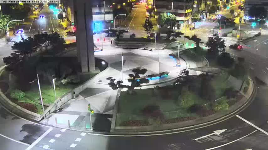 Vigo, Plaza América Square Live Cam - Pontevedra, Galicia, Spain