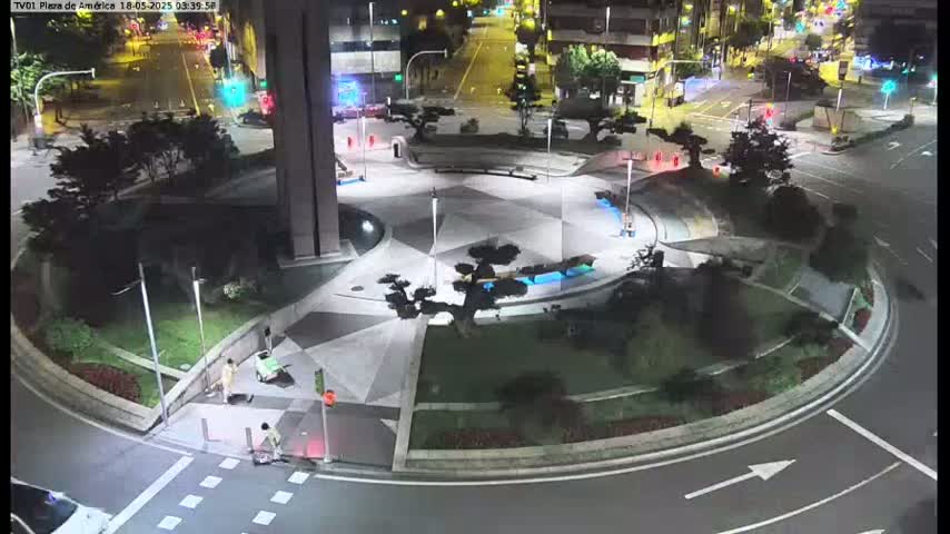 Vigo, Plaza América Square Live Cam - Pontevedra, Galicia, Spain