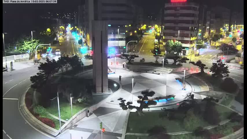 Vigo, Plaza América Square Live Cam - Pontevedra, Galicia, Spain