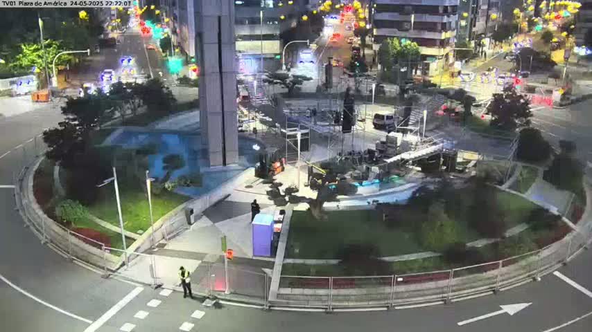 Vigo, Plaza América Square Live Cam - Pontevedra, Galicia, Spain