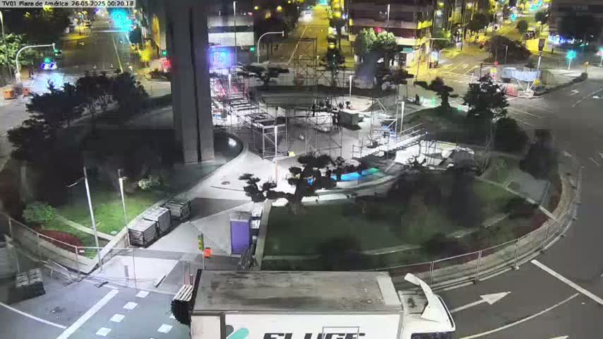 Vigo, Plaza América Square Live Cam - Pontevedra, Galicia, Spain