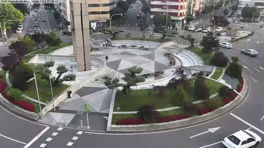 Vigo, Plaza América Square Live Cam - Pontevedra, Galicia, Spain