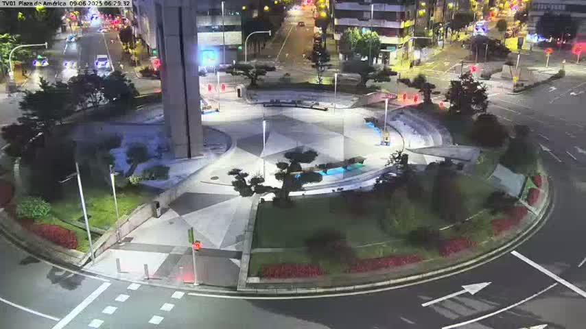 Vigo, Plaza América Square Live Cam - Pontevedra, Galicia, Spain