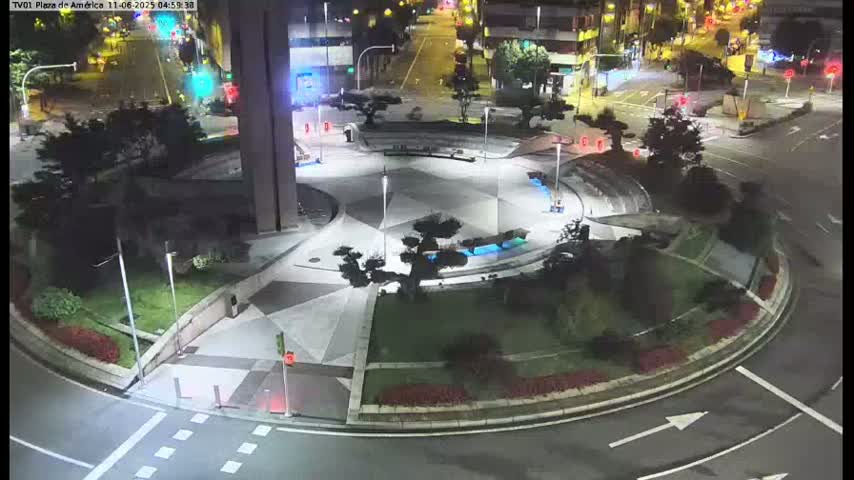 Vigo, Plaza América Square Live Cam - Pontevedra, Galicia, Spain