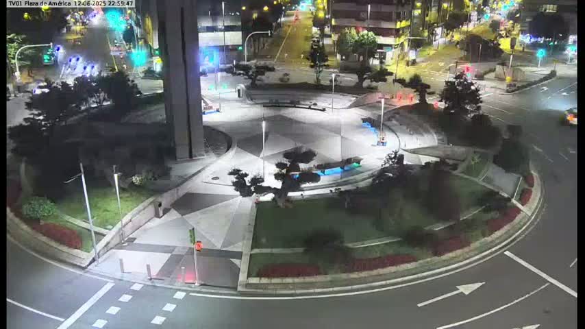 Vigo, Plaza América Square Live Cam - Pontevedra, Galicia, Spain