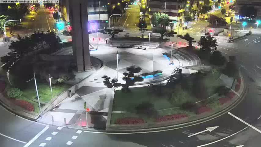 Vigo, Plaza América Square Live Cam - Pontevedra, Galicia, Spain