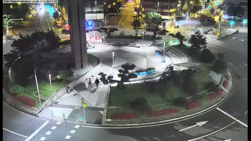 Vigo, Plaza América Square Live Cam - Pontevedra, Galicia, Spain