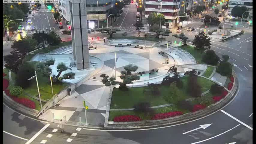 Vigo, Plaza América Square Live Cam - Pontevedra, Galicia, Spain
