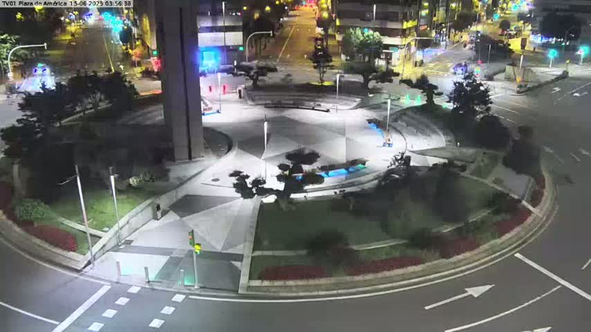 Vigo, Plaza América Square Live Cam - Pontevedra, Galicia, Spain