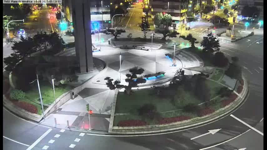 Vigo, Plaza América Square Live Cam - Pontevedra, Galicia, Spain