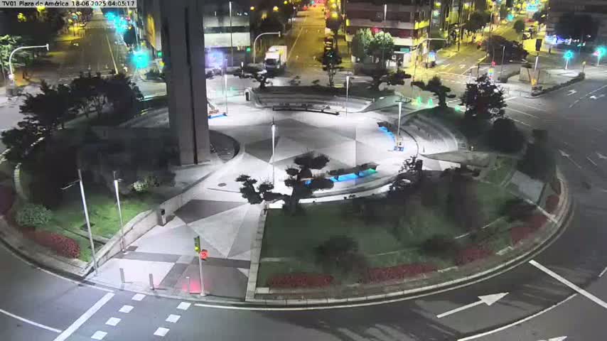 Vigo, Plaza América Square Live Cam - Pontevedra, Galicia, Spain