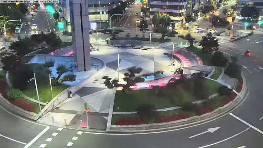 Vigo, Plaza América Square Live Cam - Pontevedra, Galicia, Spain