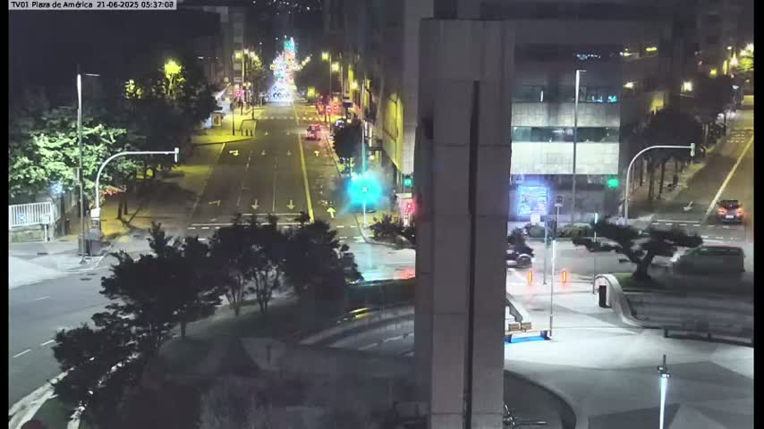 Vigo, Plaza América Square Live Cam - Pontevedra, Galicia, Spain