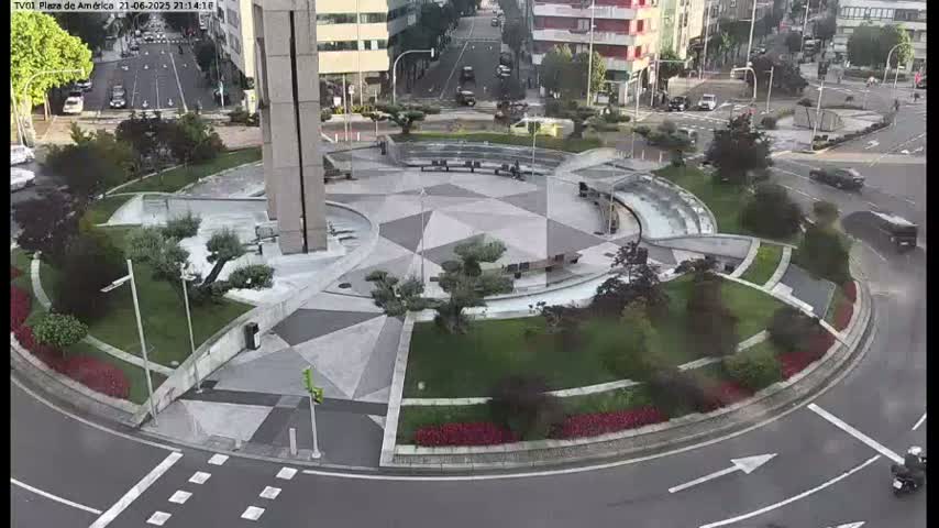 Vigo, Plaza América Square Live Cam - Pontevedra, Galicia, Spain