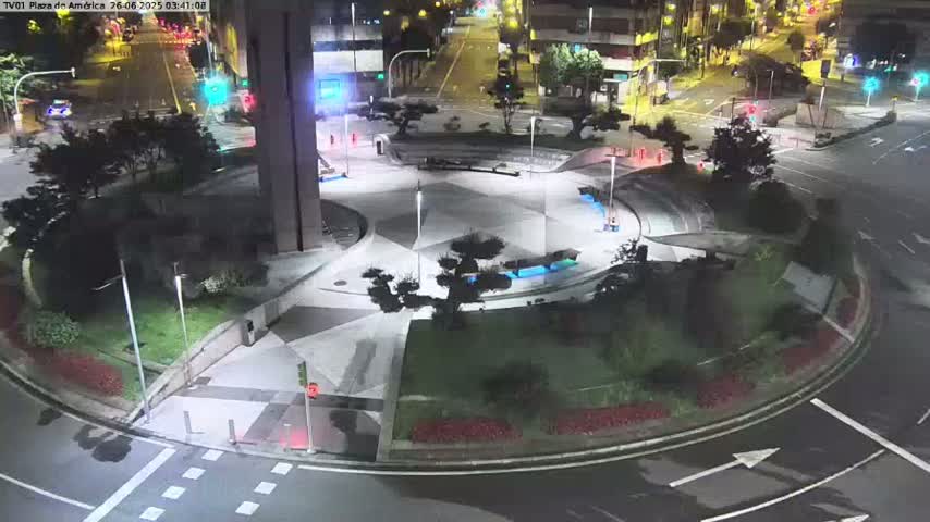 Vigo, Plaza América Square Live Cam - Pontevedra, Galicia, Spain