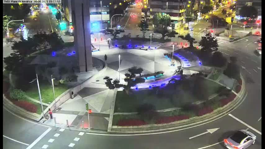 Vigo, Plaza América Square Live Cam - Pontevedra, Galicia, Spain