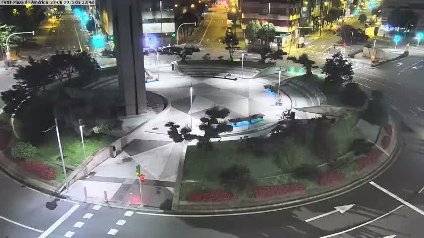 Vigo, Plaza América Square Live Cam - Pontevedra, Galicia, Spain