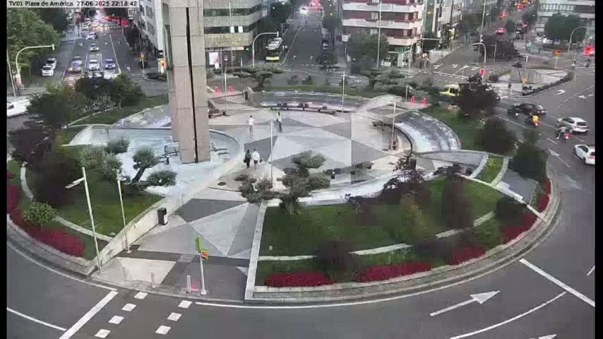 Vigo, Plaza América Square Live Cam - Pontevedra, Galicia, Spain