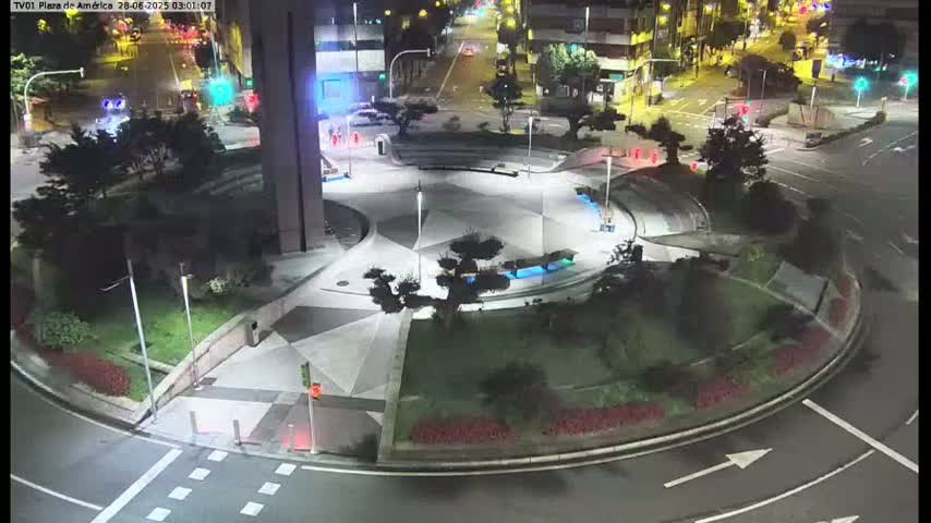 Vigo, Plaza América Square Live Cam - Pontevedra, Galicia, Spain