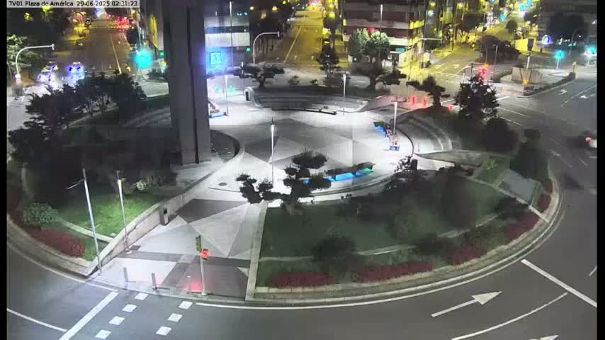 Vigo, Plaza América Square Live Cam - Pontevedra, Galicia, Spain