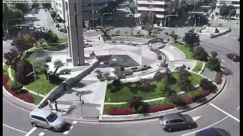 Vigo, Plaza América Square Live Cam - Pontevedra, Galicia, Spain