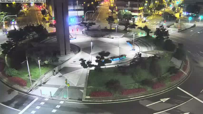 Vigo, Plaza América Square Live Cam - Pontevedra, Galicia, Spain