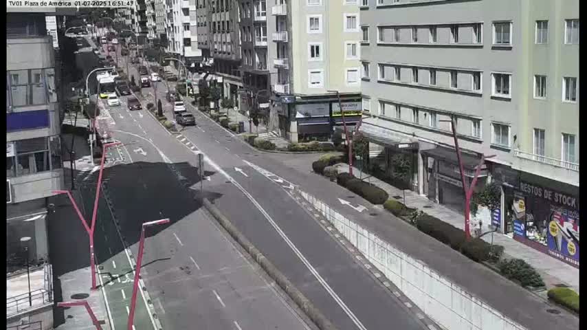 Vigo, Plaza América Square Live Cam - Pontevedra, Galicia, Spain