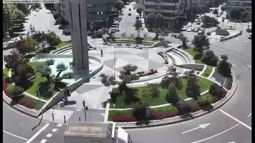 Vigo, Plaza América Square Live Cam - Pontevedra, Galicia, Spain