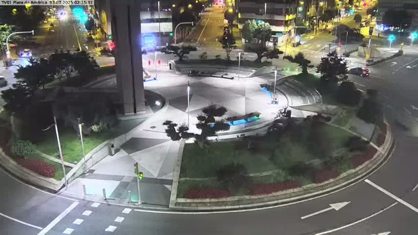 Vigo, Plaza América Square Live Cam - Pontevedra, Galicia, Spain