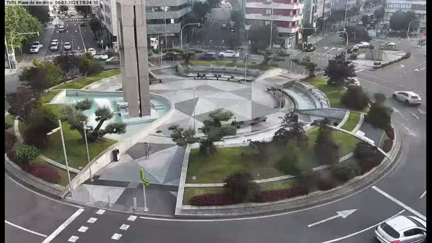Vigo, Plaza América Square Live Cam - Pontevedra, Galicia, Spain