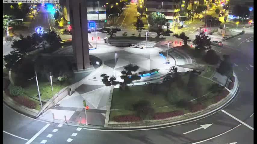 Vigo, Plaza América Square Live Cam - Pontevedra, Galicia, Spain