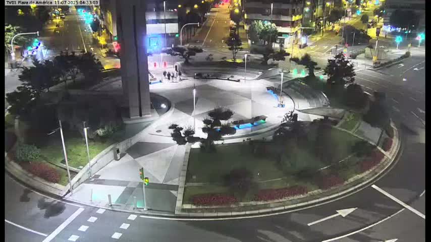 Vigo, Plaza América Square Live Cam - Pontevedra, Galicia, Spain