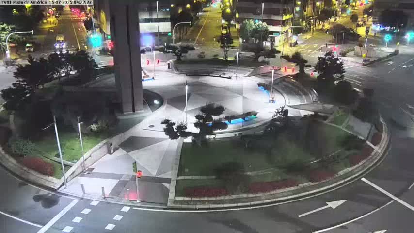 Vigo, Plaza América Square Live Cam - Pontevedra, Galicia, Spain
