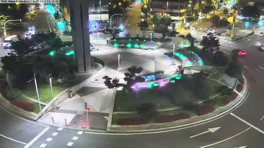 Vigo, Plaza América Square Live Cam - Pontevedra, Galicia, Spain