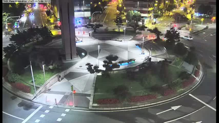 Vigo, Plaza América Square Live Cam - Pontevedra, Galicia, Spain