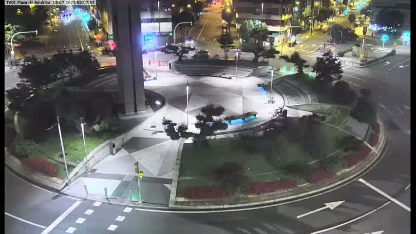 Vigo, Plaza América Square Live Cam - Pontevedra, Galicia, Spain