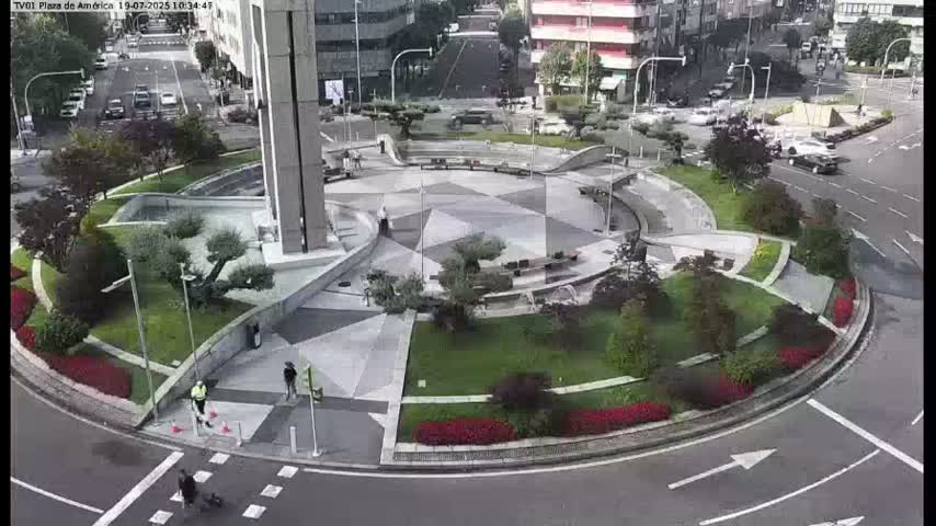 Vigo, Plaza América Square Live Cam - Pontevedra, Galicia, Spain