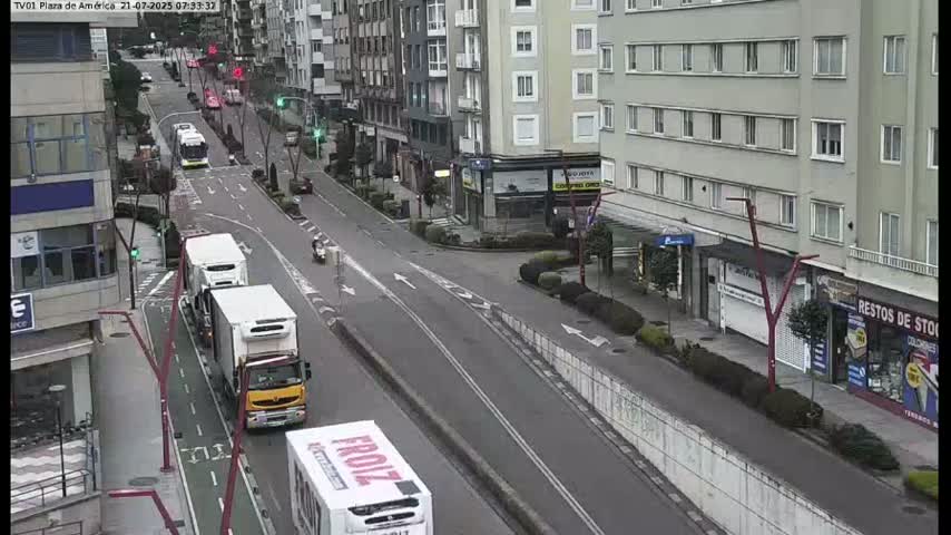 Vigo, Plaza América Square Live Cam - Pontevedra, Galicia, Spain