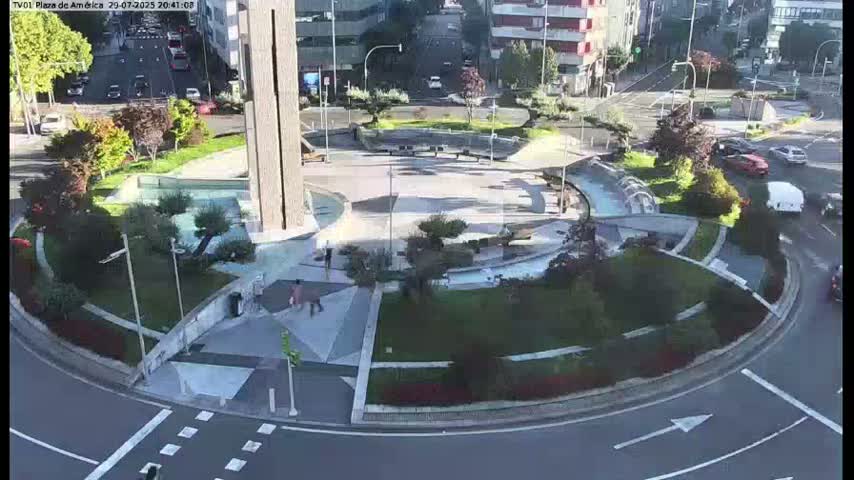 Vigo, Plaza América Square Live Cam - Pontevedra, Galicia, Spain