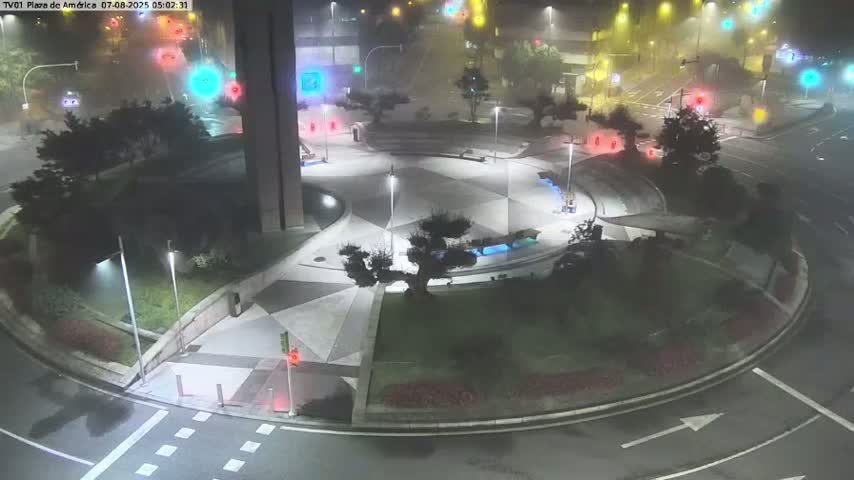 Vigo, Plaza América Square Live Cam - Pontevedra, Galicia, Spain