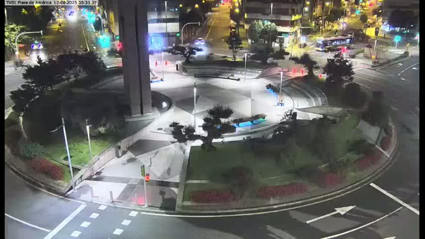 Vigo, Plaza América Square Live Cam - Pontevedra, Galicia, Spain