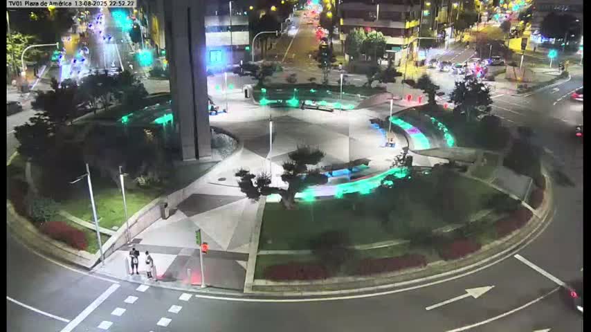 Vigo, Plaza América Square Live Cam - Pontevedra, Galicia, Spain