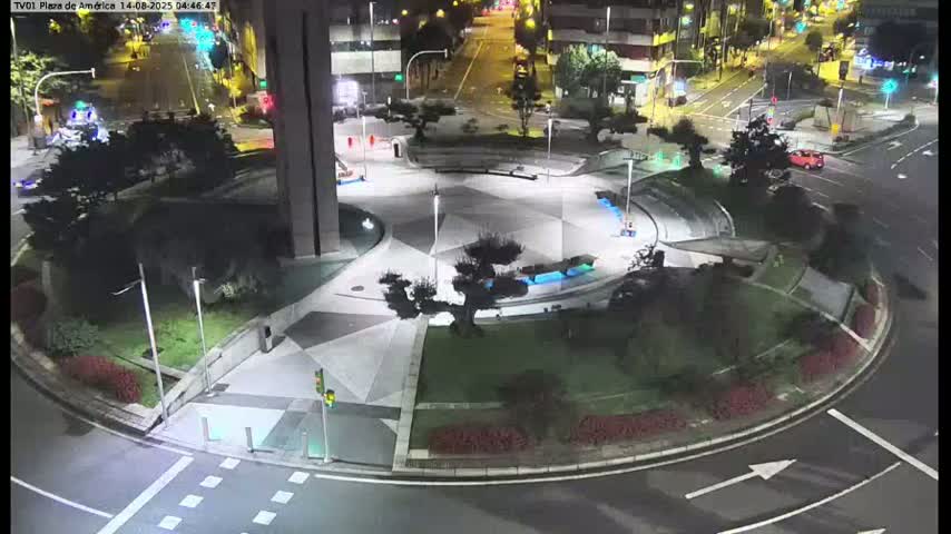 Vigo, Plaza América Square Live Cam - Pontevedra, Galicia, Spain