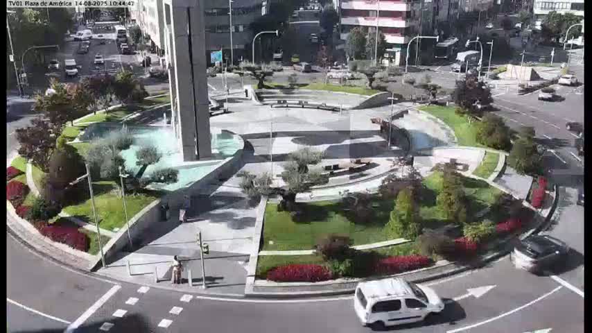 Vigo, Plaza América Square Live Cam - Pontevedra, Galicia, Spain