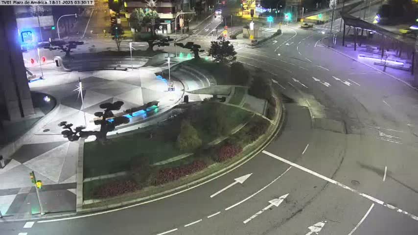 Vigo, Plaza América Square Live Cam - Pontevedra, Galicia, Spain
