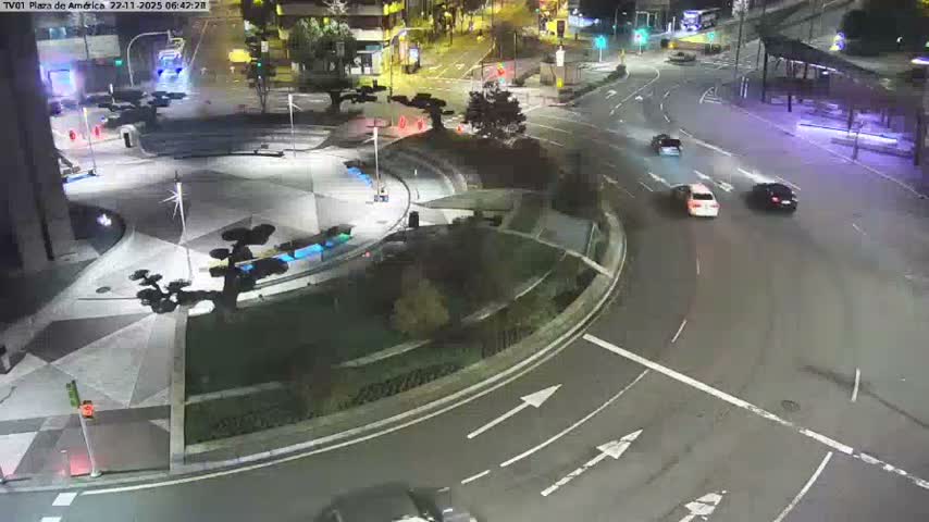 Vigo, Plaza América Square Live Cam - Pontevedra, Galicia, Spain