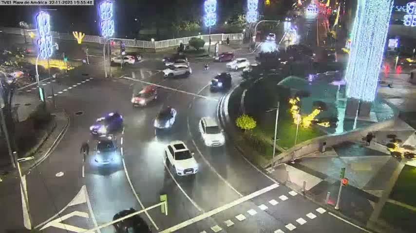 Vigo, Plaza América Square Live Cam - Pontevedra, Galicia, Spain