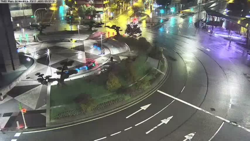 Vigo, Plaza América Square Live Cam - Pontevedra, Galicia, Spain
